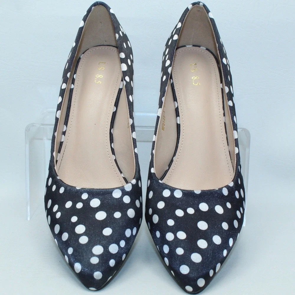 Urban‎ Soft Polka Dot Kitten Heel Pumps Size 8.5
